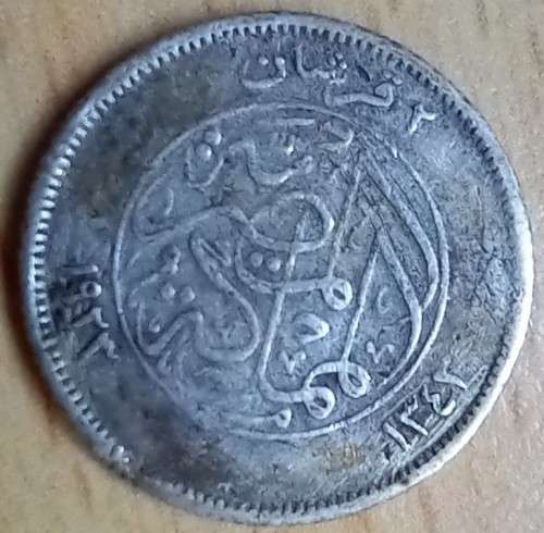 1923 Egypt silver 2 Piastres filler