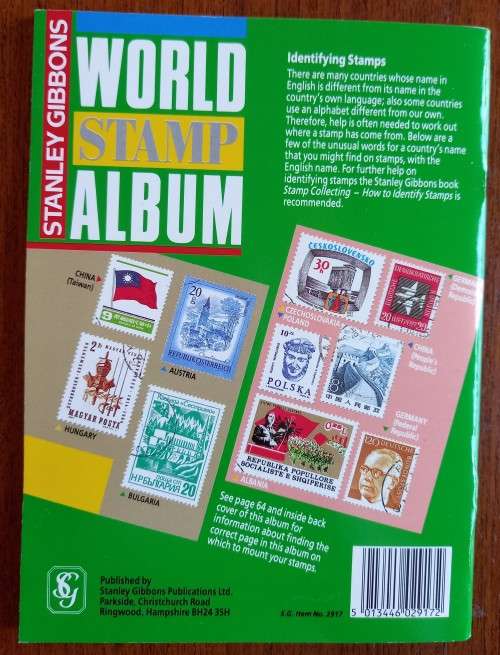 Stanley Gibbons World Stamp Album, printed 1991 - unused