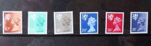 1983 Scotland definitive Machin 10p - 28p mint stamp set presentation pack
