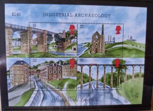 1989 Great Britain `Industrial Archaeology` FDC + MNH minisheet