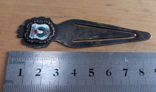 Vintage EPNS Rivonia metal bookmark