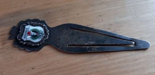 Vintage EPNS Rivonia metal bookmark