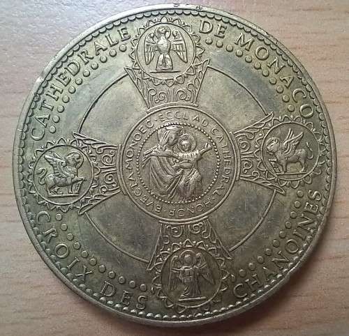 Rare Monaco Cathedral Marie La Glorieuse medallion