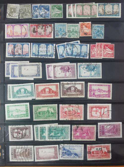 Algeria lot of 76 used and MH stamps 1926 onwards