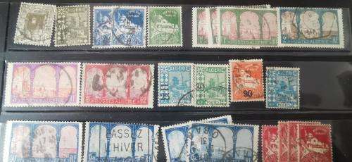 Algeria lot of 76 used and MH stamps 1926 onwards