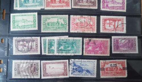 Algeria lot of 76 used and MH stamps 1926 onwards