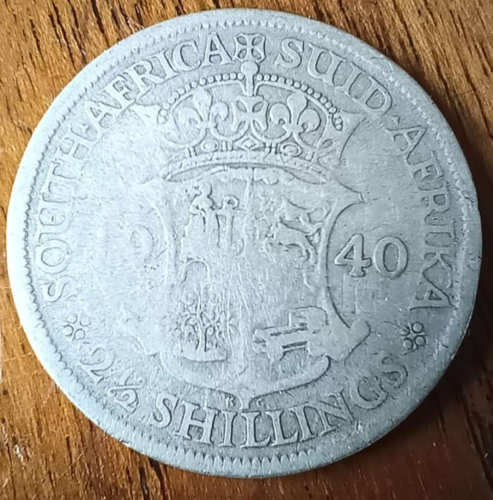 SA Union silver half crown 1940