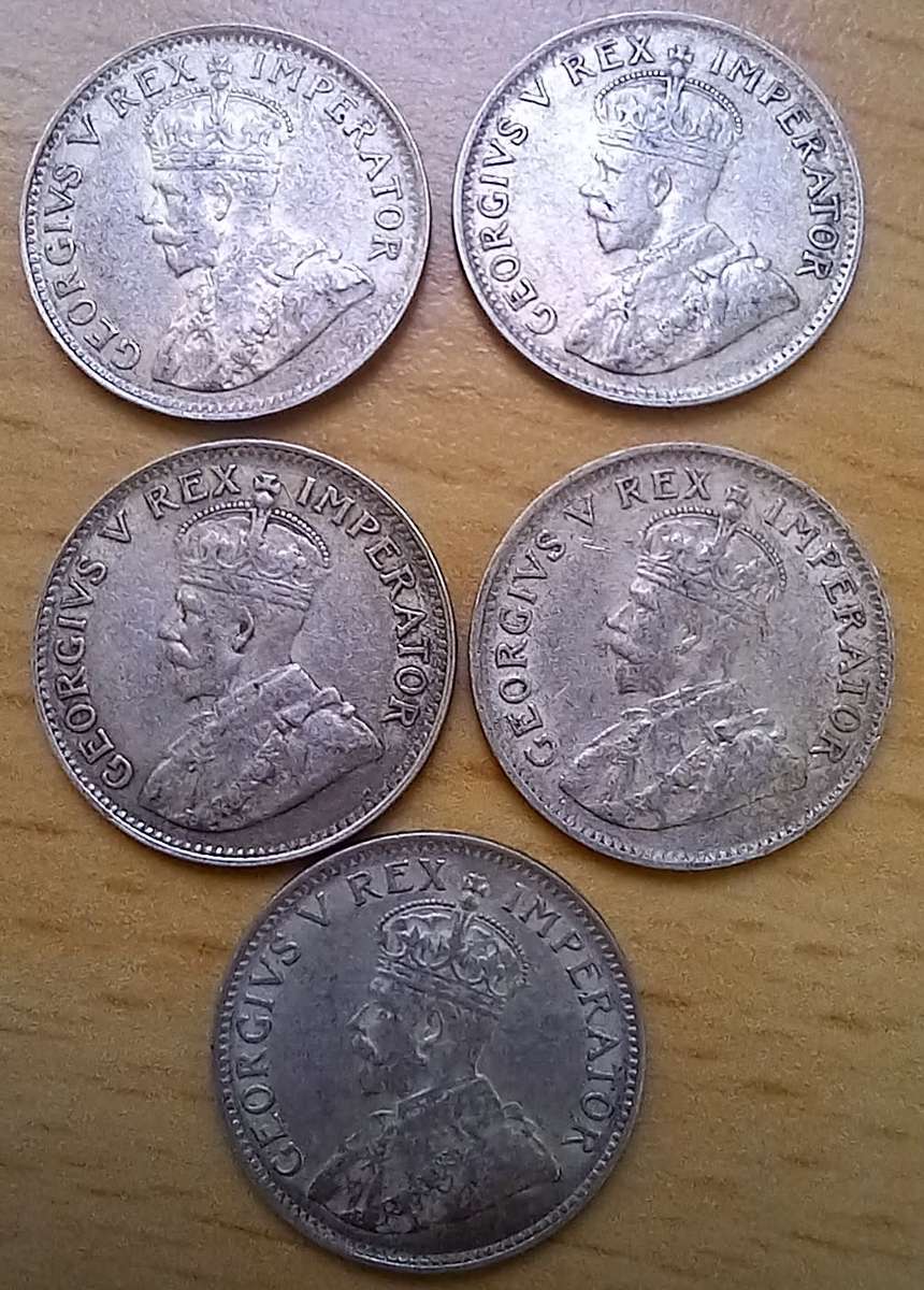 SA Tickey 1933 (x5) one bid for all