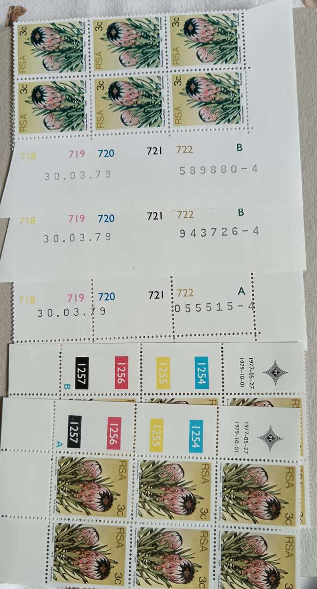 1977 RSA lot of 33 control blocks 3rd definitive series