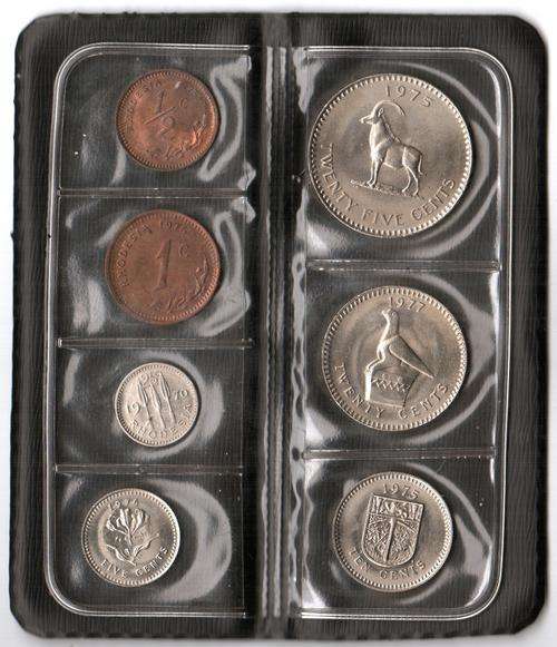 Coins of Rhodesia proofset in folder