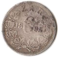 ZAR 6 Pence 1895 as per scan