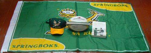 Springbok 1995 World Cup commemorative collection, all signed by Francois Pienaar