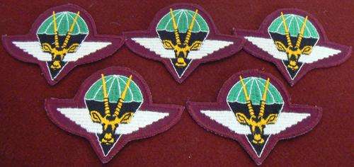 SWA Paratroops embroidered beret badge - last issue C820, bid per badge