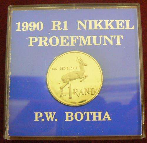 1999 R1 Nickel proof PW Botha