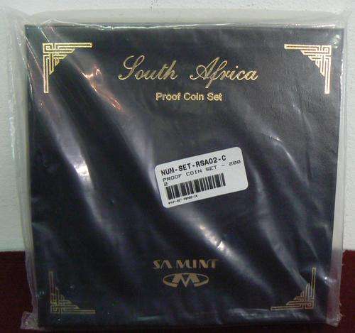 South Africa Mint proof coin set 2002 boxed - still sealed