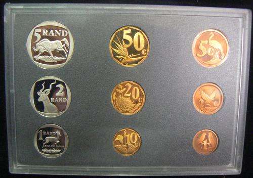 South Africa Mint proof coin set 1998 boxed
