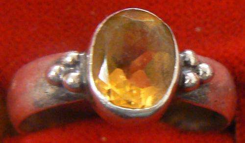 Silver ring with unknown stone