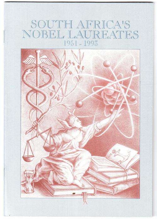 South Africa's Nobel Laureates 1951 - 1993 booklet with stamps - 22 pages, by John Oxley