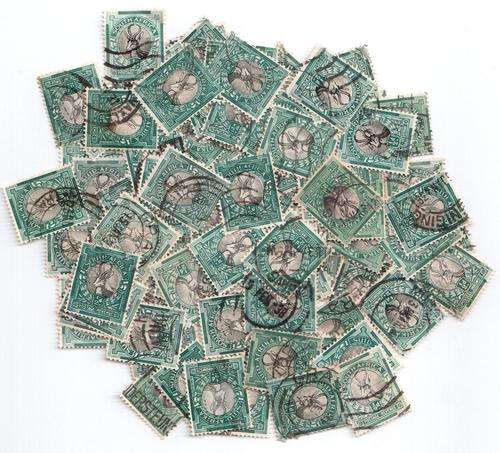 Collection of 89 used Springbok 1/2 d stamps unchecked - bid per stamp to take all