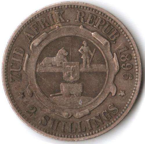 ZAR 2 Shillings 1896 - as per scan