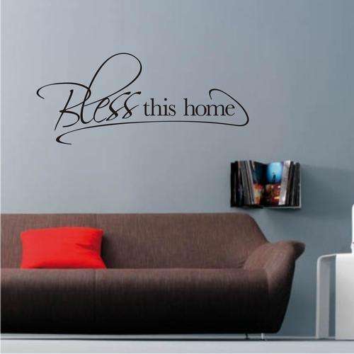 Bless this home decal