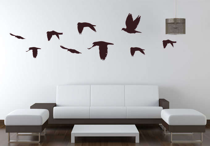 Flock of birds decal- Free Shipping!!