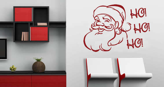 Christmas santa ho ho ho decal- Free Shipping!!