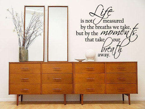 Life is not measured decal
