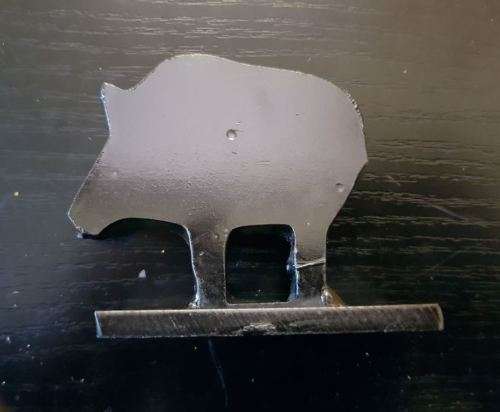 steel knock down targets heavy duty SET OF 5 *** MADE IN SA***