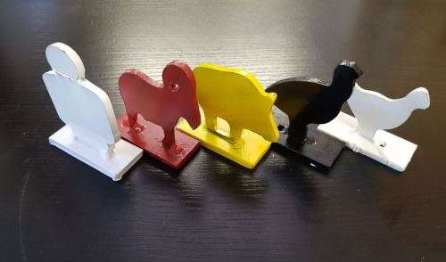 steel knock down targets heavy duty SET OF 5 *** MADE IN SA***