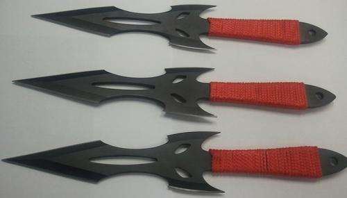 throwing knife set of 3 spear tip