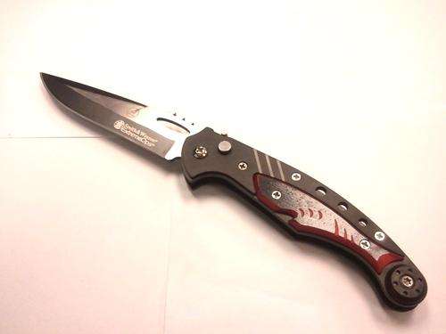 Smith & Wesson Flick Knife Red