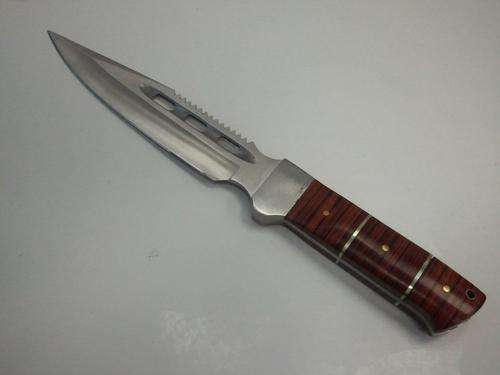 Fixed Blade Full Tang Hunting knife with leather Sheath