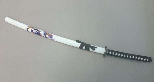 Blue Dragon Samurai Sword 100cm white