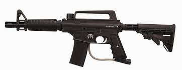 Tippmann Bravo One Tactical Kit **inc gas tank and feeder & 500 paintballs** ready to use