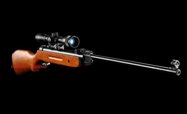 B2-5 (5.5mm)Air Rifle 500-550 fps.with Fibre Optic Sights FREE 4x20 scope, targets & 250 pellets