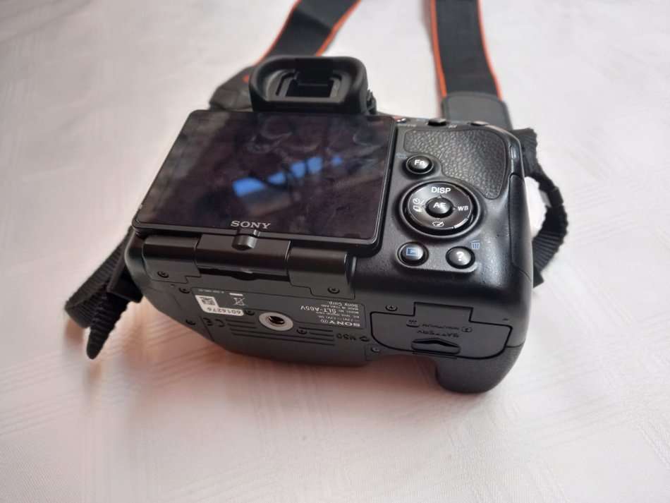 Sony Alpha 65 24mp Camera with 3 Lenses and Camera Bag - Shutter Count: 7700