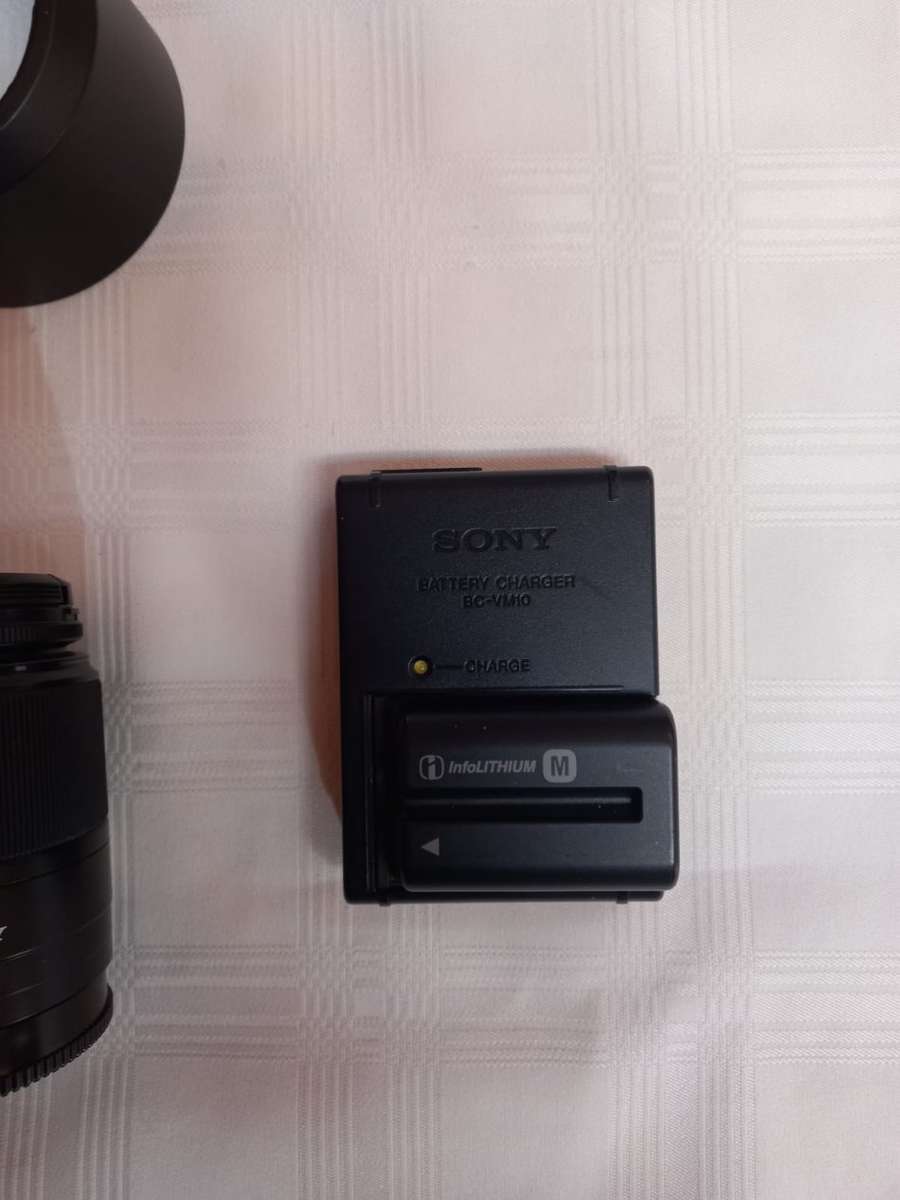 Sony Alpha 65 24mp Camera with 3 Lenses and Camera Bag - Shutter Count: 7700