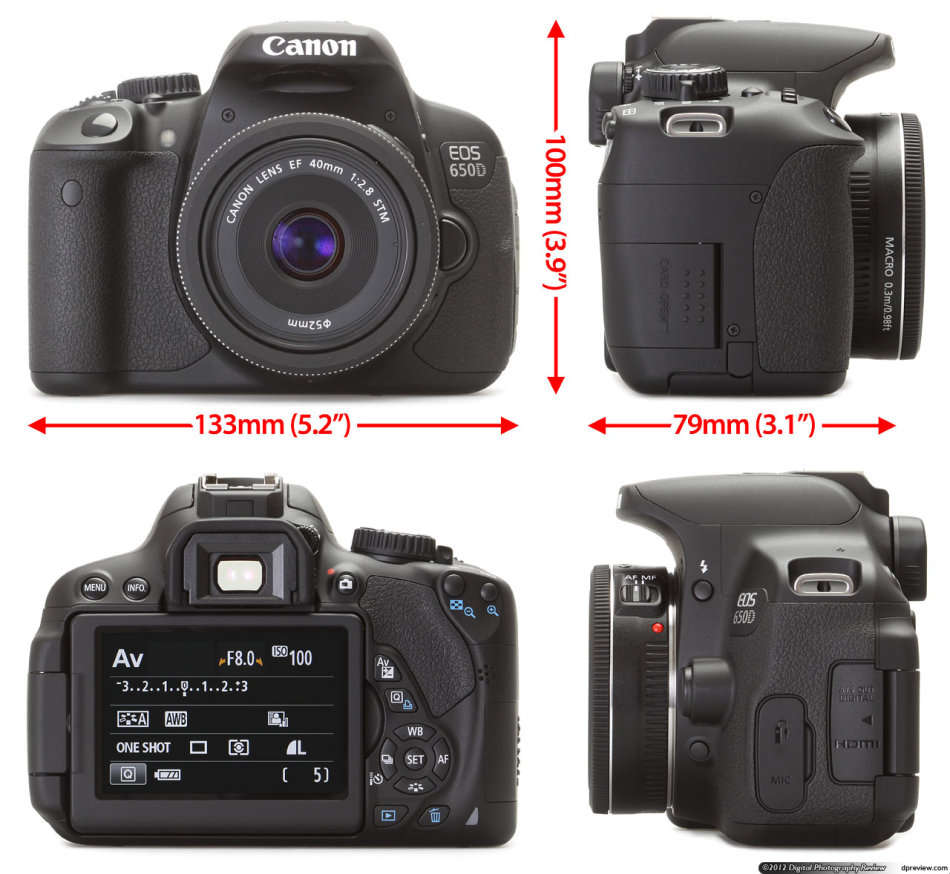 Canon 650D Camera Kit - Lens, charger & Battery Included