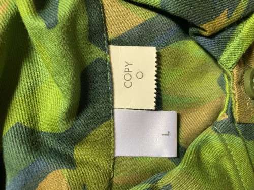 Recce Copy Camo Type O Cuban Elm Leaf Shirt. Size: Large