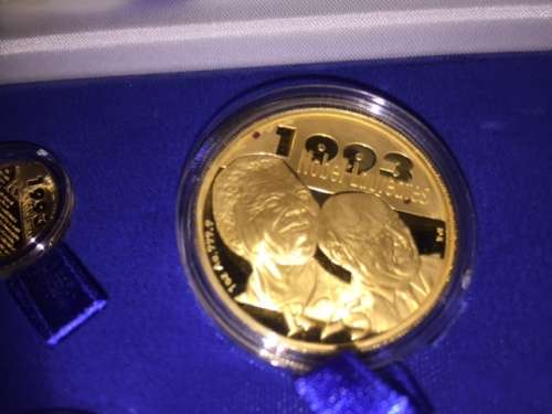 Protea Proof Set - Nobel Peace Prize Winners FW de Klerk and NR Mandela 2007