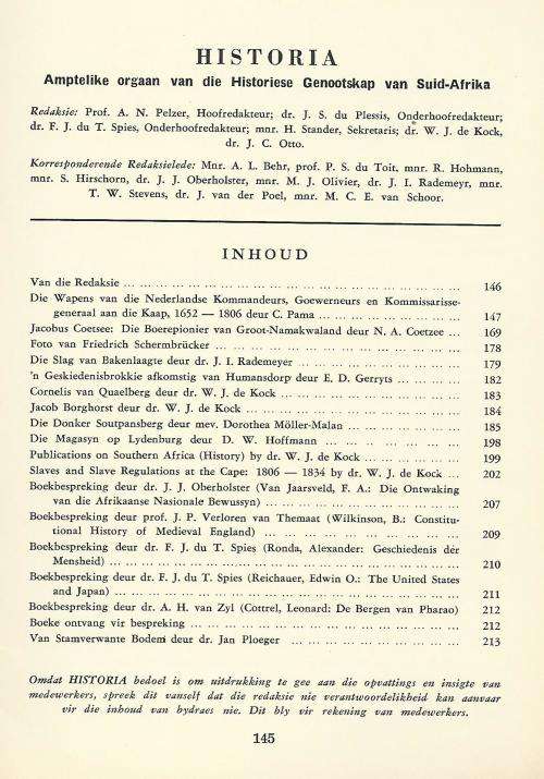 Historia. Sept 1958.