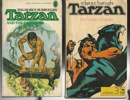 2 Tarzan paperbacks. The Beasts of Tarzan.  Tarzan and the Castaways.