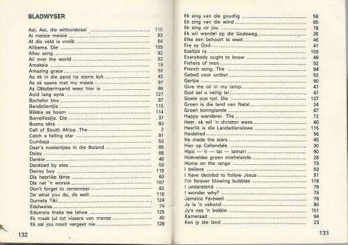 Landsdiens Liedjie-bundel.  Song book.