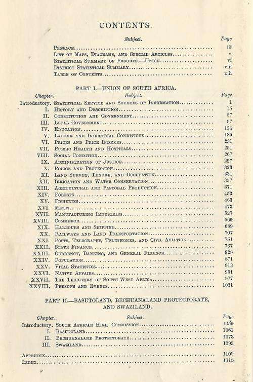 Official Year Book Union of South Africa, 1928-29. Basutoland, Bechuanaland, Swaziland