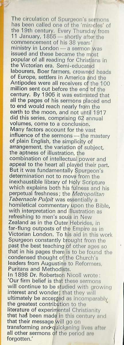 Metropolitan Tabernacle Pulpit. CH Spurgeon. 720 Pages.