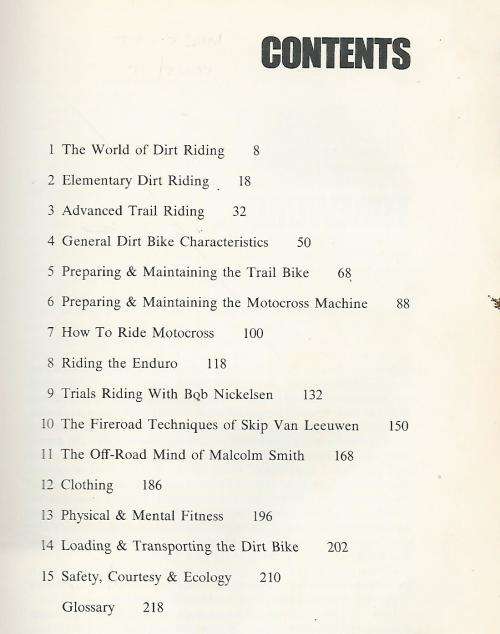 Riding the Dirt - Bob Sanford.