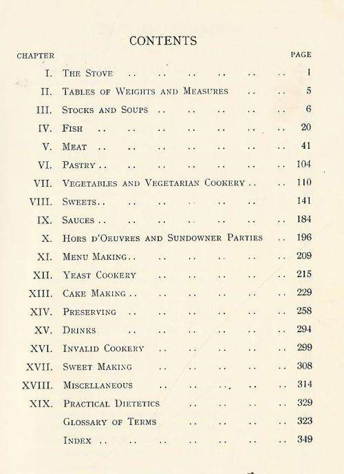 Household Cookery for South Africa - Mary Higham.
