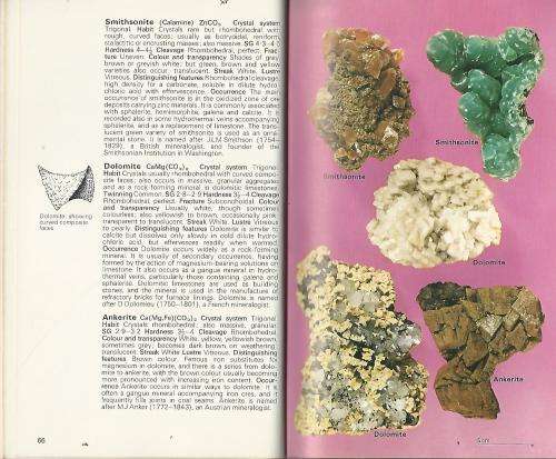 Minerals, Rocks and Fossils. The Hamlin Guide.