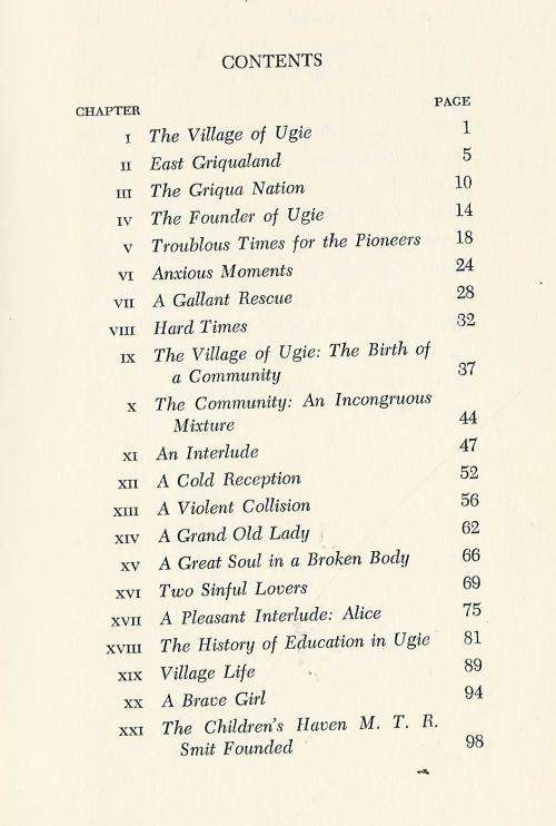 The Romance of the Village Ugie.  Ds MTR Smit.